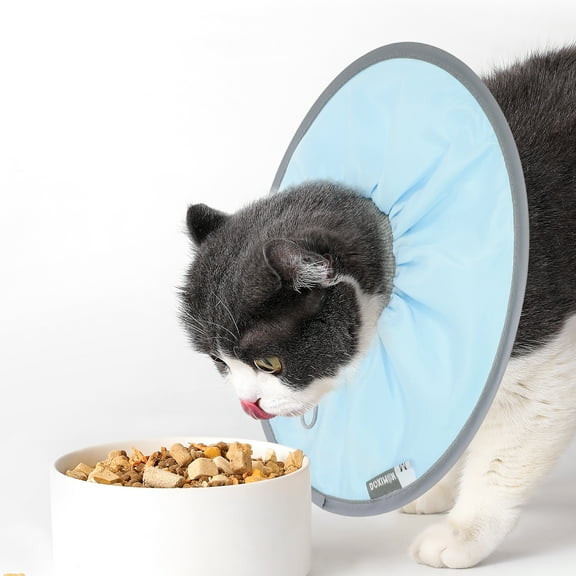 Grusce Cat Neck Cone Protective Soft Cat Recovery Collar After Surgery Adjustable Cat Recovery Collar Cat Cones Easy to Clean Cats Neck Collars for Your Cats