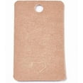 thumbnail image 2 of 100Pcs Brown Kraft Paper Price Tags Rectangle with Heart Writable 30mm x 50mm x 0.4mm Display Tags for Jewelry Clothes Gifts 100pcs, 2 of 2