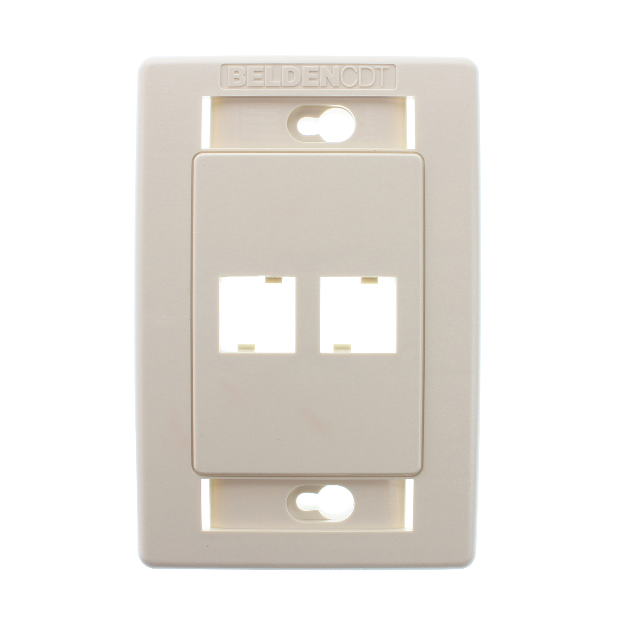 Belden AX101432 Single-Gang 2-Port Modular Flush Face Plate - Walmart.com
