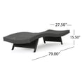thumbnail image 2 of Joqixon Ensemble de 2 Chaises Longues Inclinables d'Extérieur pour Patio avec Dossier Réglable, Gris, 2 of 5