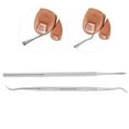 thumbnail image 4 of Double Sided Ingrown Lifter, Durable Exquisite Workmanship Ingrown Toenail Kit Convenient  For Toenail Care, 4 of 8
