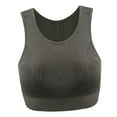 thumbnail image 3 of jinwen Performance Women Sports Bra Mesh Wireless Gym Running Stretch Athletic M Green, 3 of 6
