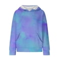 thumbnail image 4 of YunPes Girls Sweatshirt Winter Tie Dye Retro Print Sweatshirt Long Sleeve Comfortable Cute Sweatshirt Brand Hoodies, 4 of 7