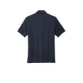 thumbnail image 4 of MERCER+METTLE Unisex Stretch Jersey Polo | Short Sleeve Work Polo for Men & Women, Moisture Wicking Jersey Shirt - Night Navy L, 4 of 4