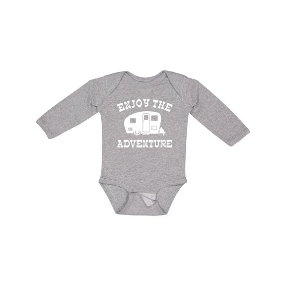 Inktastic Enjoy The Adventure RV Boys or Girls Long Sleeve Baby Bodysuit