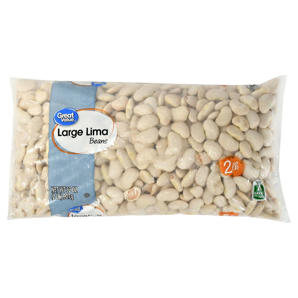 Great Value Large Lima Beans, 32 oz