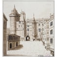 thumbnail image 3 of Alfred Bonnardot 12x13 Black Modern Framed Museum Art Print Titled - Le Grand Chatelet (1801 - 1900), 3 of 5