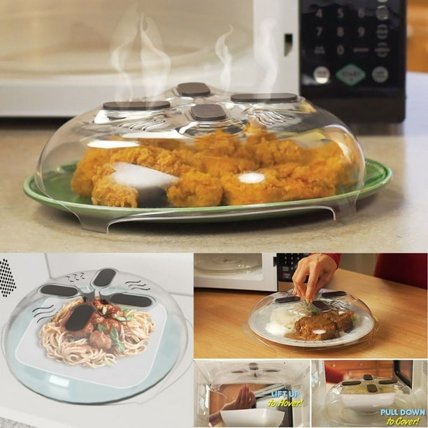 New Food Splatter Guard Microwave Hover Anti-Sputtering Cover with