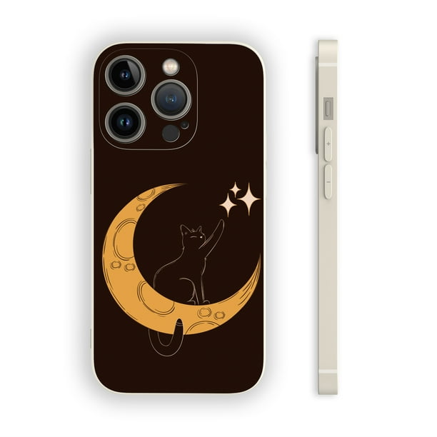 ¡Destaca entre la multitud con esta llamativa funda para teléfono plateada mate con estampado gráfico!