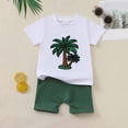 thumbnail image 2 of Toddler Boys Clothes Baby Boy Outfit Sets Baby Boy Summer Clothes 12 18 24 Month 3T 4T 5T Toddler Boy Outfits Dinosuar Set Gibobby(18-24 Months,Green), 2 of 8