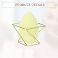 thumbnail image 5 of Unique Bargains Square Beauty Egg Holder Drying Stand Cosmetic Egg Holder Metal Sponge Egg Case Gold Tone, 5 of 7