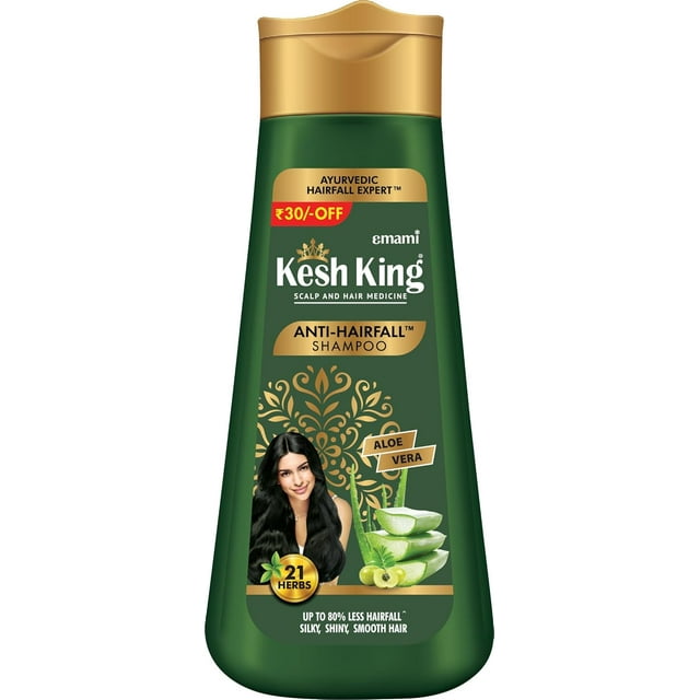 Kesh King Shampooing Antichute pour Cuir Chevelu et Cheveux, 200 ml Chacun (Lot de 2)