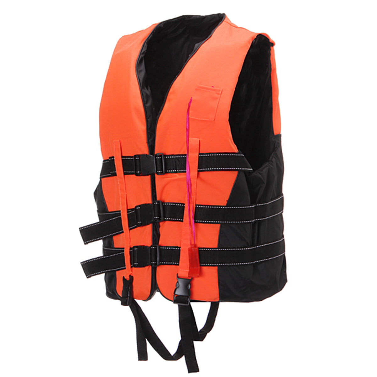 Life Jacket Adult Vest Swimming Fishing Fully Enclosed Foam With Whistle 5Size 