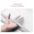 thumbnail image 3 of Double Layer Mesh Zipper Pouch Bags with Handle Nylon Mesh A4 Document Bag for Office School Home, 3 of 7