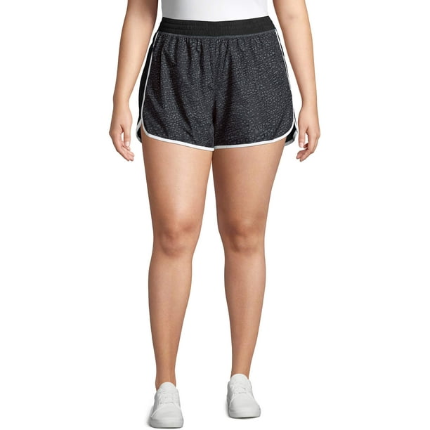 walmart plus size active shorts