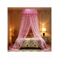 thumbnail image 2 of Catlerio Child Star Polyester Asymmetrical Bed Canopy, Crib/Full/Queen/Twin, Pink, 2 of 6