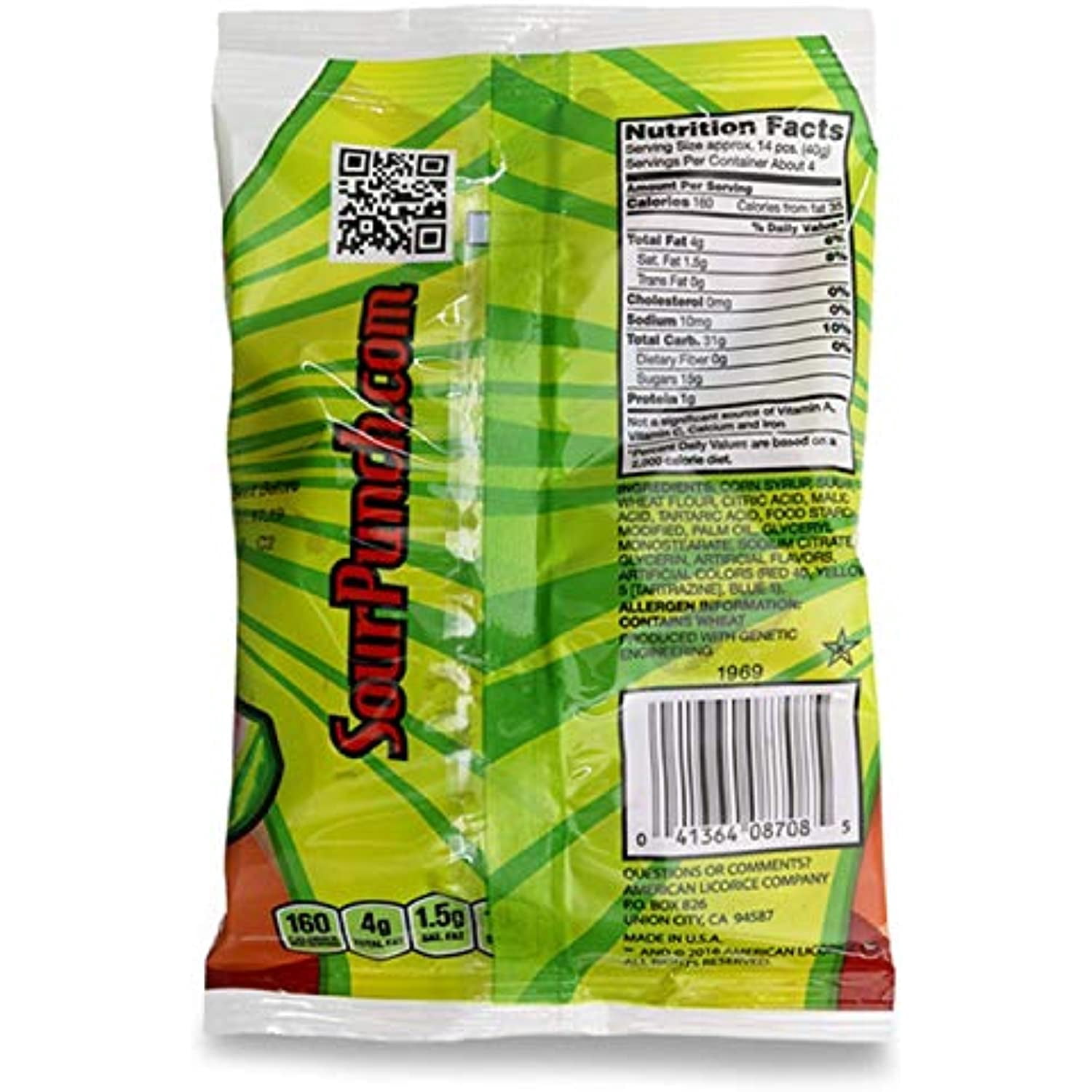 Sour Punch Bites, Rad Reds Watermelon, Strawberry, Cherry & Raspberry Chewy Candy, 5Oz Bag&nbsp;(Pack Of 12) (Packaging May Vary)