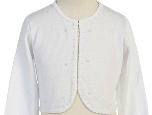 little girls white sweater