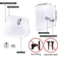thumbnail image 2 of 10 Piezas Tornillos Adhesivos de Pared Clavos Autoadhesivos para Colgar Tornillos Adhesivos Ganchos de Montaje en Pared para Cocina Baño Dormitorio Sala de Estar, 2 of 5