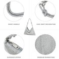 thumbnail image 3 of Glitter rhinestone purse crystal evening clutch bag-Silver, 3 of 5