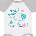 thumbnail image 4 of Inktastic Granny Loves Me-cute Elephants Boys or Girls Baby Bodysuit, 4 of 5