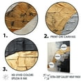 thumbnail image 3 of Designart "Gold Pottery In Gray Minimalism" Abstract Spirals Floater Framed Wall Decor, 3 of 5