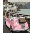 thumbnail image 3 of Kamdon Kreations 12x14 Black Modern Framed Museum Art Print Titled - Pink Bug in Europe, 3 of 5