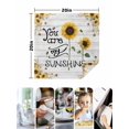 thumbnail image 4 of Sunflowers Cloth Napkins Set of 8 Reusable Dinner Napkins, Farmhosue You Are My Sunshine Wooden Grain Cocktail Napkin Washable Table Napkins for Wedding/Holiday Party/Baby Shower 20"x20", 4 of 7