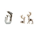 thumbnail image 1 of escultura blanca plateada,Estatua de delfín de cerámica,escultura blanca plateada,Estatua de ciervo alce,Figuras de ciervos y alces,decoración para el hogar,estatuas de resina,Figura, 1 of 8