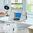 thumbnail image 7 of SPECSTAR Portable Airbrush Paint Spray Booth Kit with 3 LED Lights, Paint and Spray Gun Racks, Turn Table and Filter Hose Airbrush Booth for Painting Model Craft Model Craft, 7 of 7