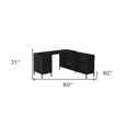 thumbnail image 4 of HomeRoots 60" Black L Shape Executive Desk, 4 of 7