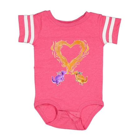 

Inktastic Fire Heart Dragons Gift Baby Boy or Baby Girl Bodysuit