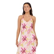 Forever 21 Womens Printed Maxi Dress with Low Back