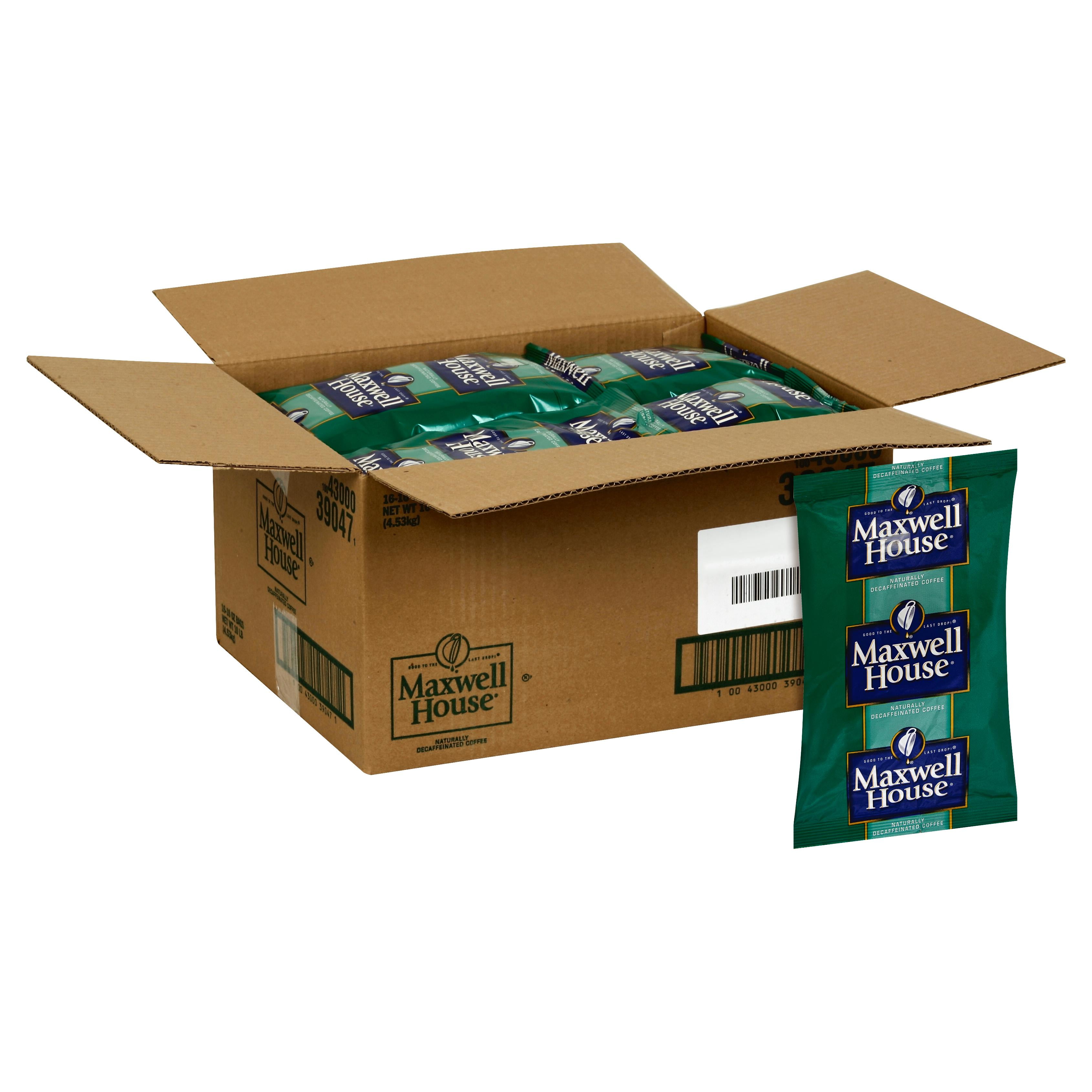 MAXWELL HOUSE Super High Yield Decaffeinated Coffee, 10 oz. Bag (Pack