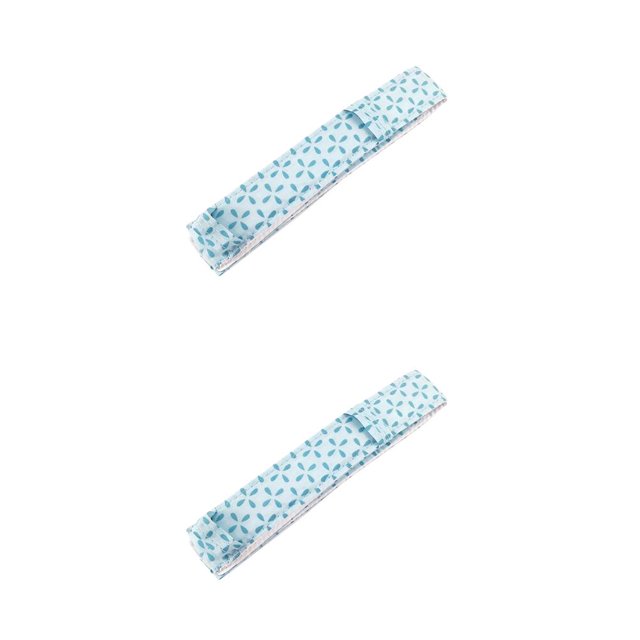 Toystoory Tiras para moldes para tartas, para hornear, incluso tiras, protector de cinturón, algodón grueso superabsorbente Azul 2piezas