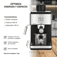 thumbnail image 3 of Cafetera Espresso Dolcetti Milano con Espumador de Leche, Tanque Desmontable de 1.2 L y Calentador de Tazas, 3 of 6