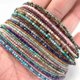 thumbnail image 4 of Collar con colgante de minicuentas de 2 mm de cuarzo y cristal de lapislázuli, bonito y sencillo, hecho a mano, joyería de Nepal, gargantilla para niñas, piedra Tianhe, código de producto 34, piedra T, 4 of 5