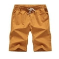 thumbnail image 3 of Clearance! Hontri Men's Casual Shorts Summer Trend Large Size Pants Men's Casual Shorts Men's Slim Pants 5 Beach Pants Men's Pants Men's Classic Fit Pants Yellow,4Xl, 3 of 3
