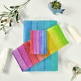 thumbnail image 6 of Dreamtimes Rainbow Striped Towel Set of 3,Soft Towels Bathroom Sets, 1 Bath Towel 30x60 inch, 1 Hand Towel 16x28 inch & 1 Washcloth 13x13 inch, 6 of 7