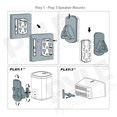 thumbnail image 2 of Pyle PSTNDSON08 Sonos Double Universel Support de Haut-Parleur Mural & 44; Inclinable & Pivotant Supports Réglables, 2 of 4