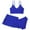 D-Blue, variant on Girls Swimsuits 3 Pcs High Waist Bikini Set Bikini Set with Shorts Sport Swimwear for Girl 11-12 Years
