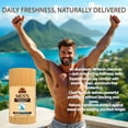 thumbnail image 3 of OKAY Pure Naturals Men's Deodorant, Wood Scent Natural Solid Stick, Aluminum Free Deodorant for Men, Long Lasting Odor Protection, 3 oz / 85 g, 3 of 6