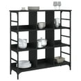 thumbnail image 3 of vidaXL Sideboard Black 40.2"x12.6"x28.9" Engineered Wood, 3 of 9