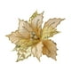 thumbnail image 5 of Flores artificiales de Pascua de Navidad, flores decorativas hechas a mano, adorno para de Navidad para regalo, decoración de boda de año Nuevo Oro, 5 of 8