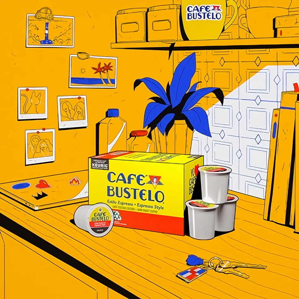 Cafè Bustelo Dark Roast Coffee K-Cup Pods Espresso Style - 12 ct (Pack of 5)
