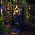 thumbnail image 4 of La estrella solar enciende el jardín al aire libre, estacas decorativas del metal para las pasarelas, patios, céspedes, patios, 4 of 4