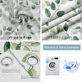 thumbnail image 4 of Elegant Eucalyptus Blackout Curtains for Bedroom/Living Room, Thermal Insulated Kitchen Curtains, Monochrome Leaves Chic Botanical Grommet Darkening Window Treatment Drapes 52"x63"x2, 4 of 8