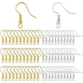 thumbnail image 2 of 400 Piezas Ganchos para Aretes de Acero Inoxidable, Ganchos para Orejas Ganchos de Alambre Francés, Alambres para Orejas Estilo Bobina y Bola Sin Níquel para Fabricación de Joyas, Colores con Plata y, 2 of 3
