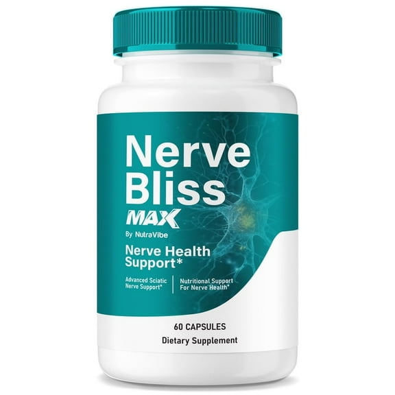 Nerve Bliss Max Capsules, Official Nutritional Support For Nerve Health, All Natural Relief Pills, NerveBliss Max Transforming Pastillas Review (60 Capsules)