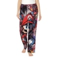thumbnail image 2 of Lsque Mario Print Women's Pajama Pants, Lounge Pant - Comfortable Home Wear,Elastic Waistband, Stylish Design-Small, 2 of 9